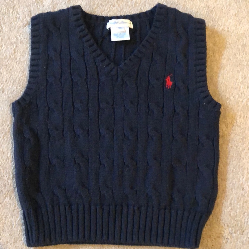 Ralph Lauren sweater vest, 12 months